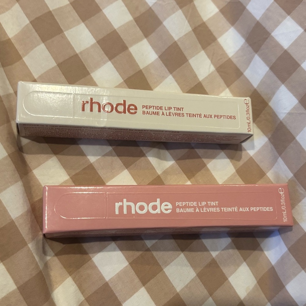Rhode lip tints - brand new never used - ribbon & cinnamon roll